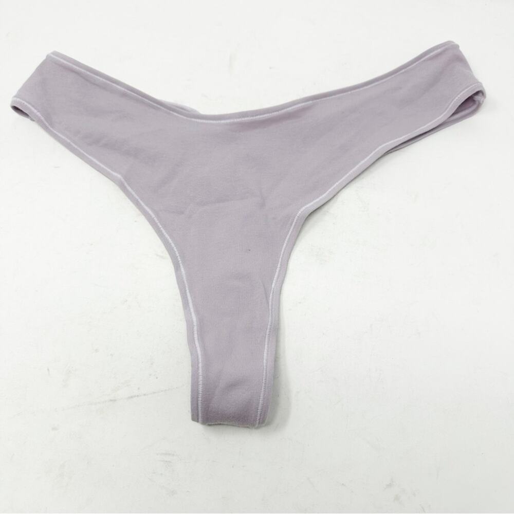 SKIMS Cotton Jersey Dipped Thong Iris Mica NWT in Size 4X